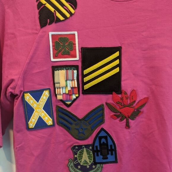 Mr and Mrs Italy t-shirt with patches 2(38) BNWT - Picture 3 of 7